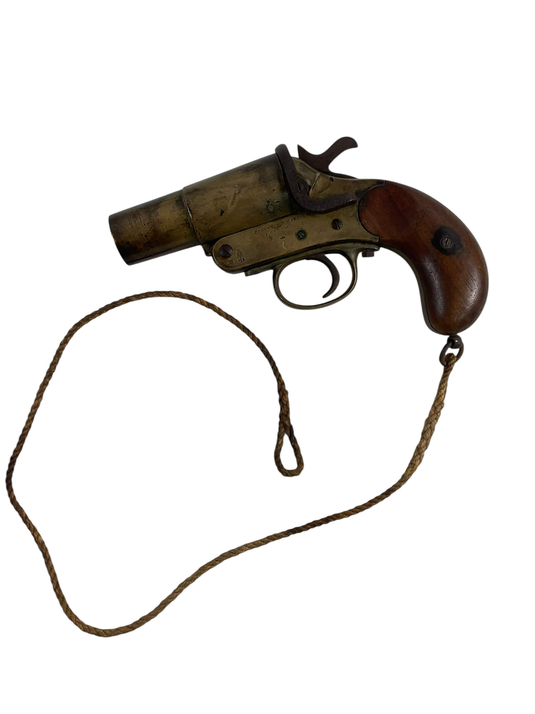 WW1 British BEF Cogswell and Harrison Brass Flare Pistol NO PAPERS WW1 British BEF Cogswell and Harrison Brass Flare Pistol NO PAPERS