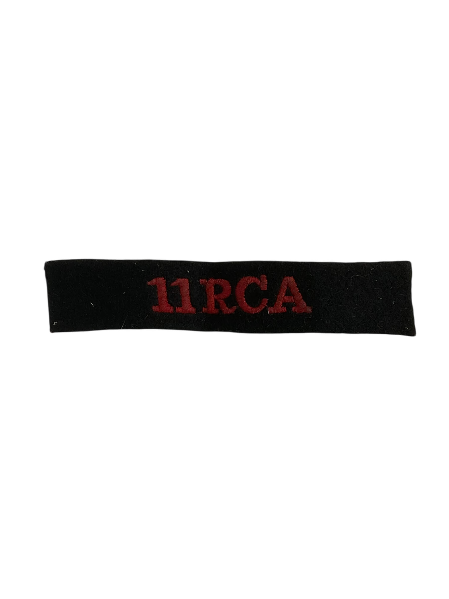 WW2 Canadian 11th RCA Shoulder Title Insignia Single WW2 Canadian 11th RCA Shoulder Title Insignia Single