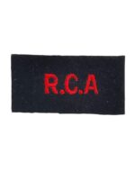 WW2 Royal Canadian Artillery RCA Patch Insignia Single WW2 Royal Canadian Artillery RCA Patch Insignia Single
