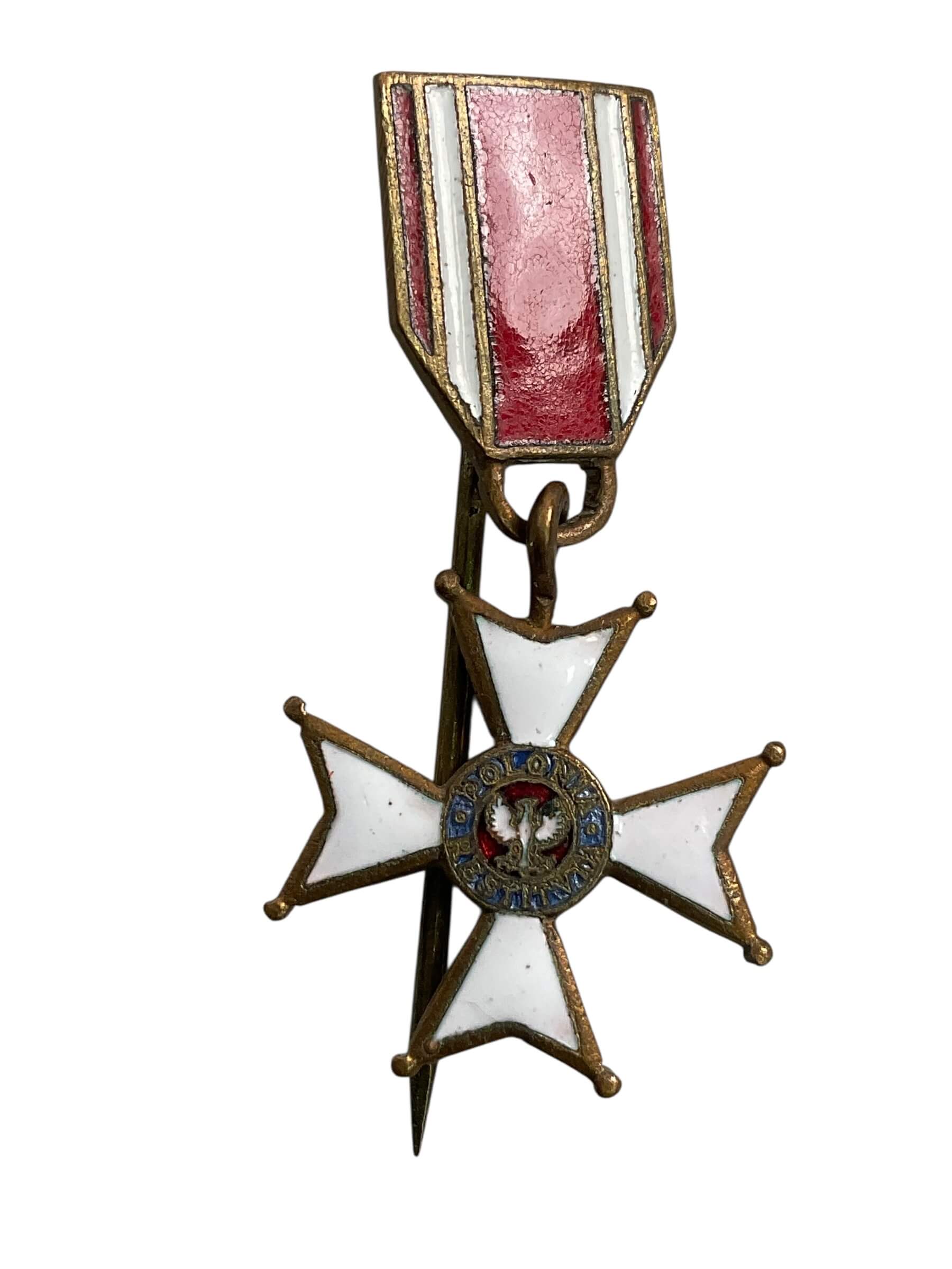 WW2 Polish Order of Polonia Restituta Lapel Pin WW2 Polish Order of Polonia Restituta Lapel Pin