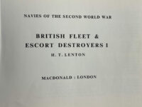 WW2 British RN Fleet and Escort Destroyers No 1 Used Hardcover Reference Book WW2 British RN Fleet and Escort Destroyers No 1 Used Hardcover Reference Book