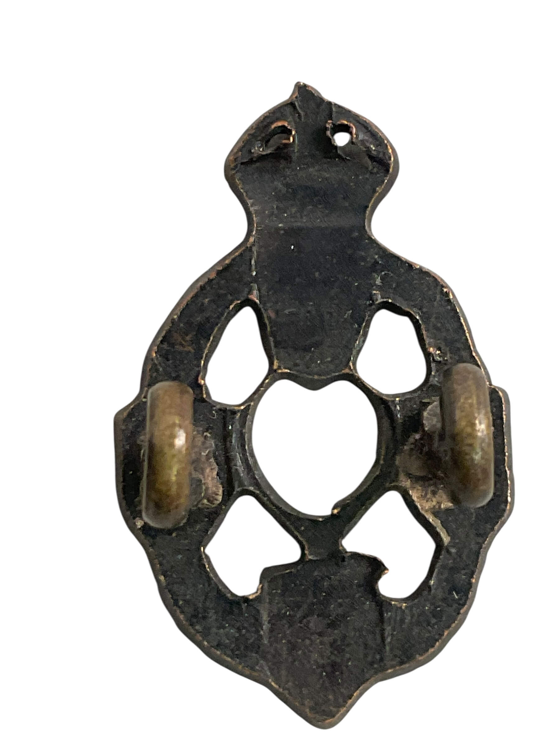 WW2 British Royal Electrical Mechanical Engineer Bronze Officers Collar Insignia Single WW2 British Royal Electrical Mechanical Engineer Bronze Officers Collar Insignia Single