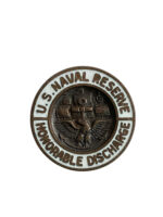 WW2 US USN Navy Reserve Honorable Discharge Pin