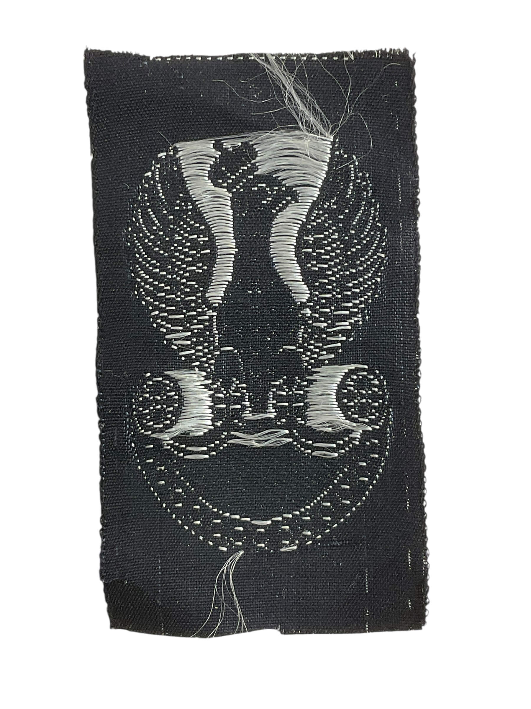 Poland Polish Army Bevo Black Cap Badge Poland Polish Army Bevo Black Cap Badge