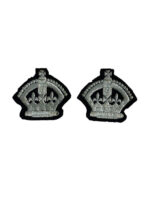 WW2 Canadian RCAF Flight Sergeant Crowns Insignia Pair WW2 Canadian RCAF Flight Sergeant Crowns Insignia Pair