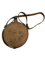 Canadian Boer War Mounted Rifles Canteen with Buff Leather Strap