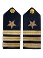 WW2 US USN Navy Commander Shoulder Boards Insignia Pair