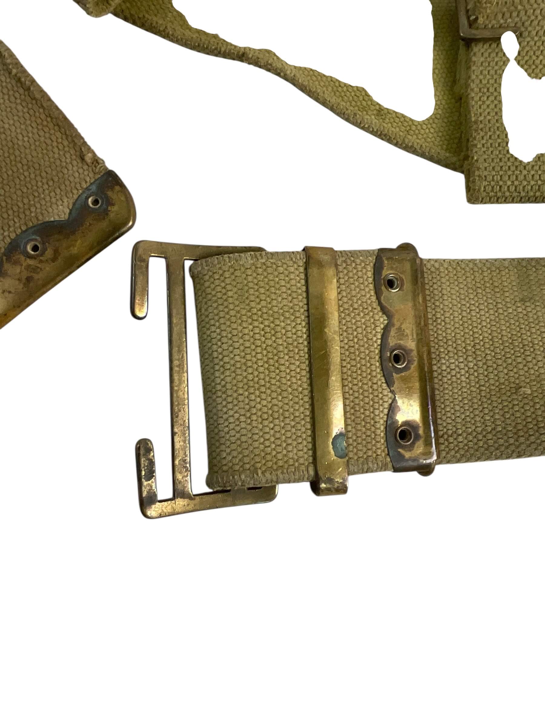 WW1 British BEF P08 Web Belt Size Medium WW1 British BEF P08 Web Belt Size Medium