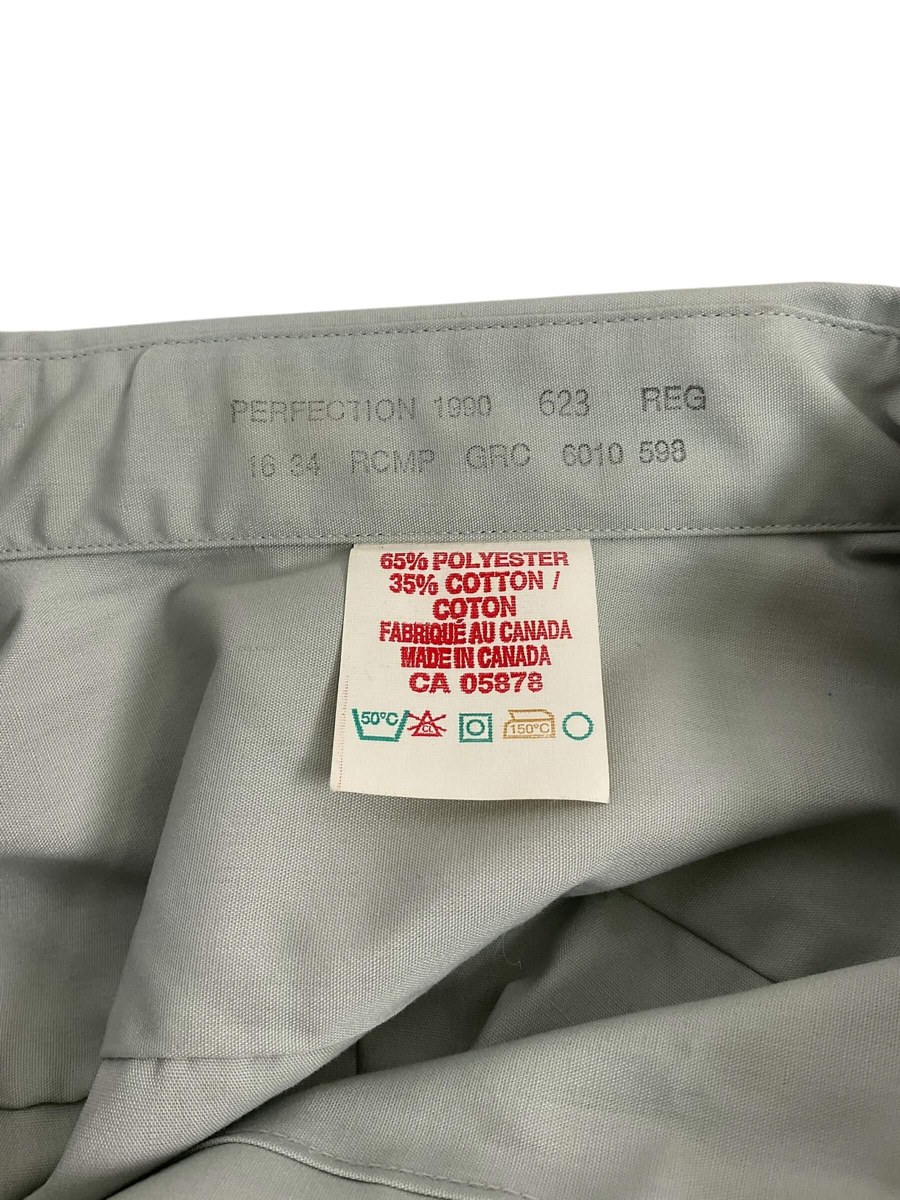 Royal Canadian Mounted Police RCMP Long Sleeve Blue Shirt Size 16 Royal Canadian Mounted Police RCMP Long Sleeve Blue Shirt Size 16