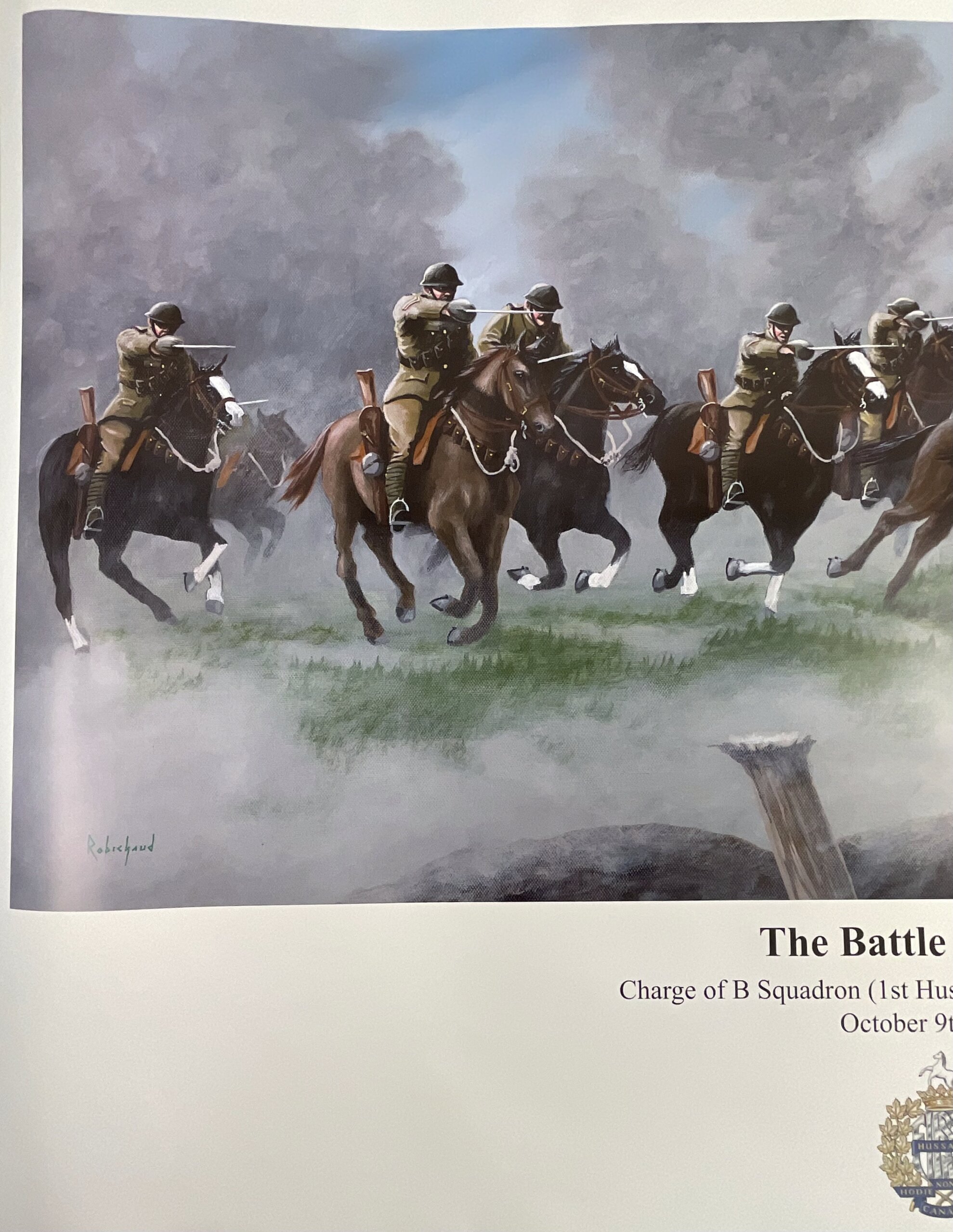 WW1 Canadian CEF 1st Hussars Cavalry Charge Battle for Iwuy Print WW1 Canadian CEF 1st Hussars Cavalry Charge Battle for Iwuy Print