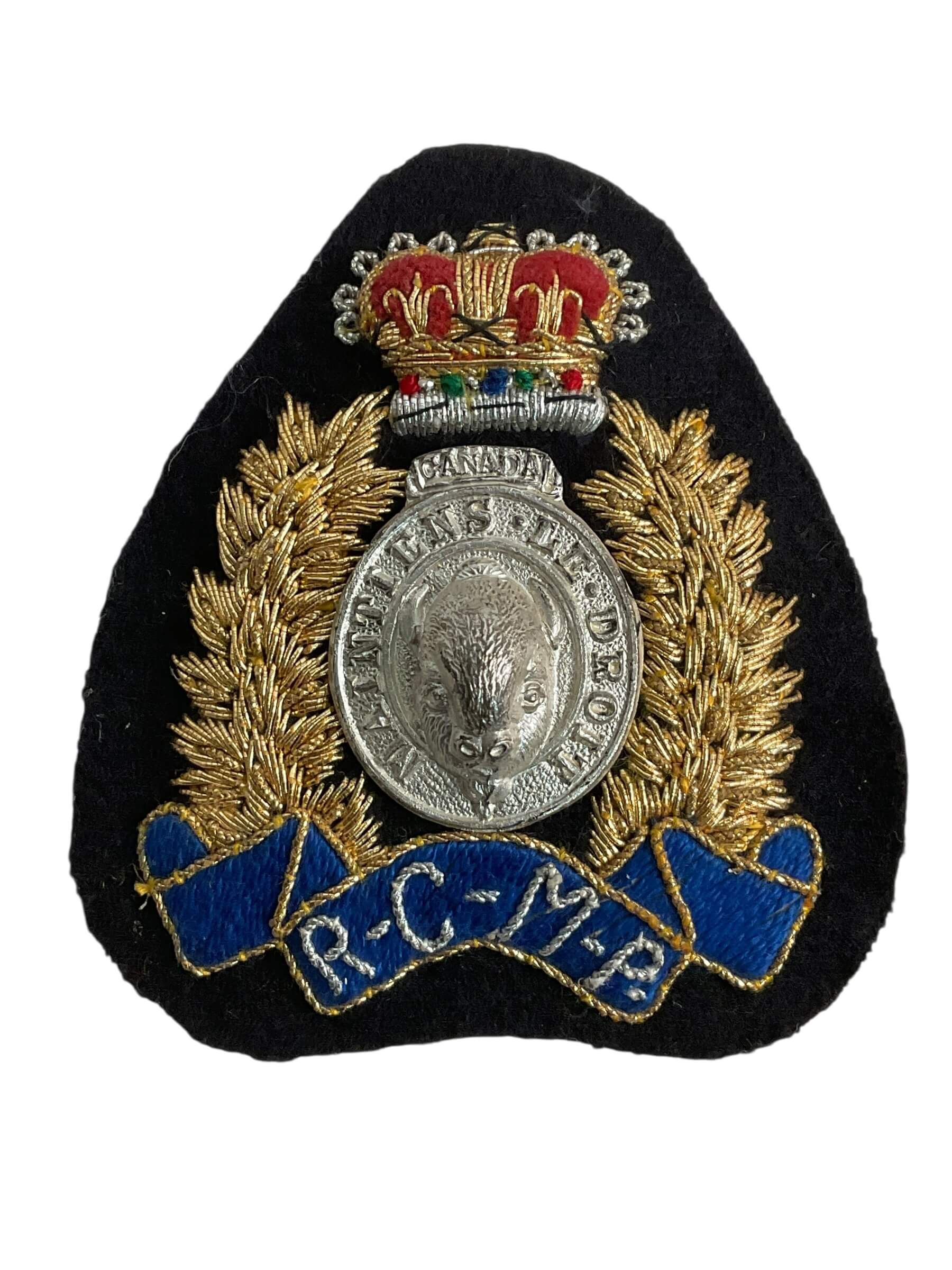 Royal Canadian Mounted Police RCMP Officers Mylar Cap Badge Royal Canadian Mounted Police RCMP Officers Mylar Cap Badge