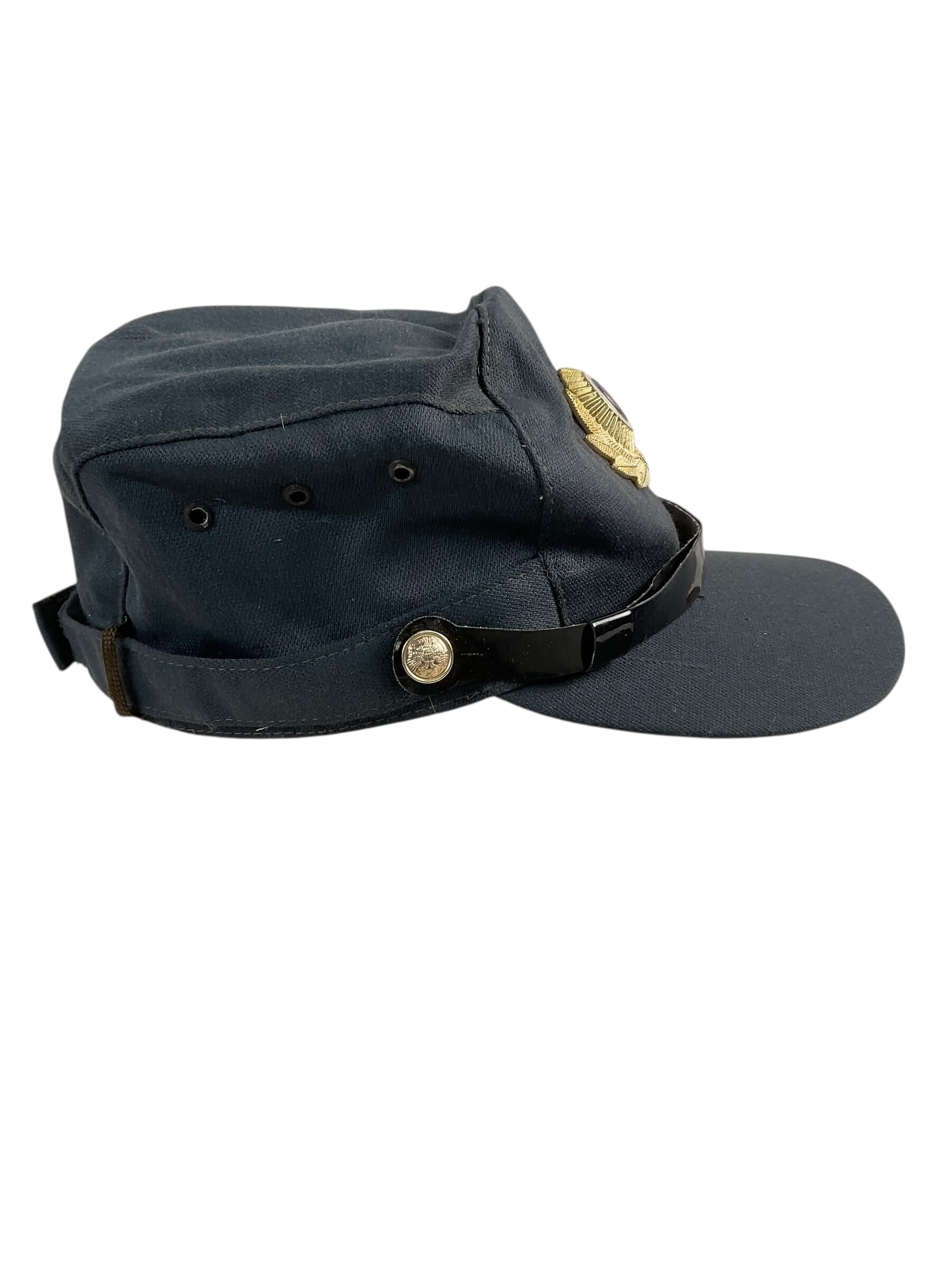 Russian Soviet Police Peak Cap Hat Size 7 1/4 Russian Soviet Police Peak Cap Hat Size 7 1/4