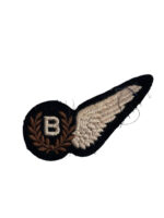 WW2 British RAF Bomb Aimer B Half Wing Brevet Insignia