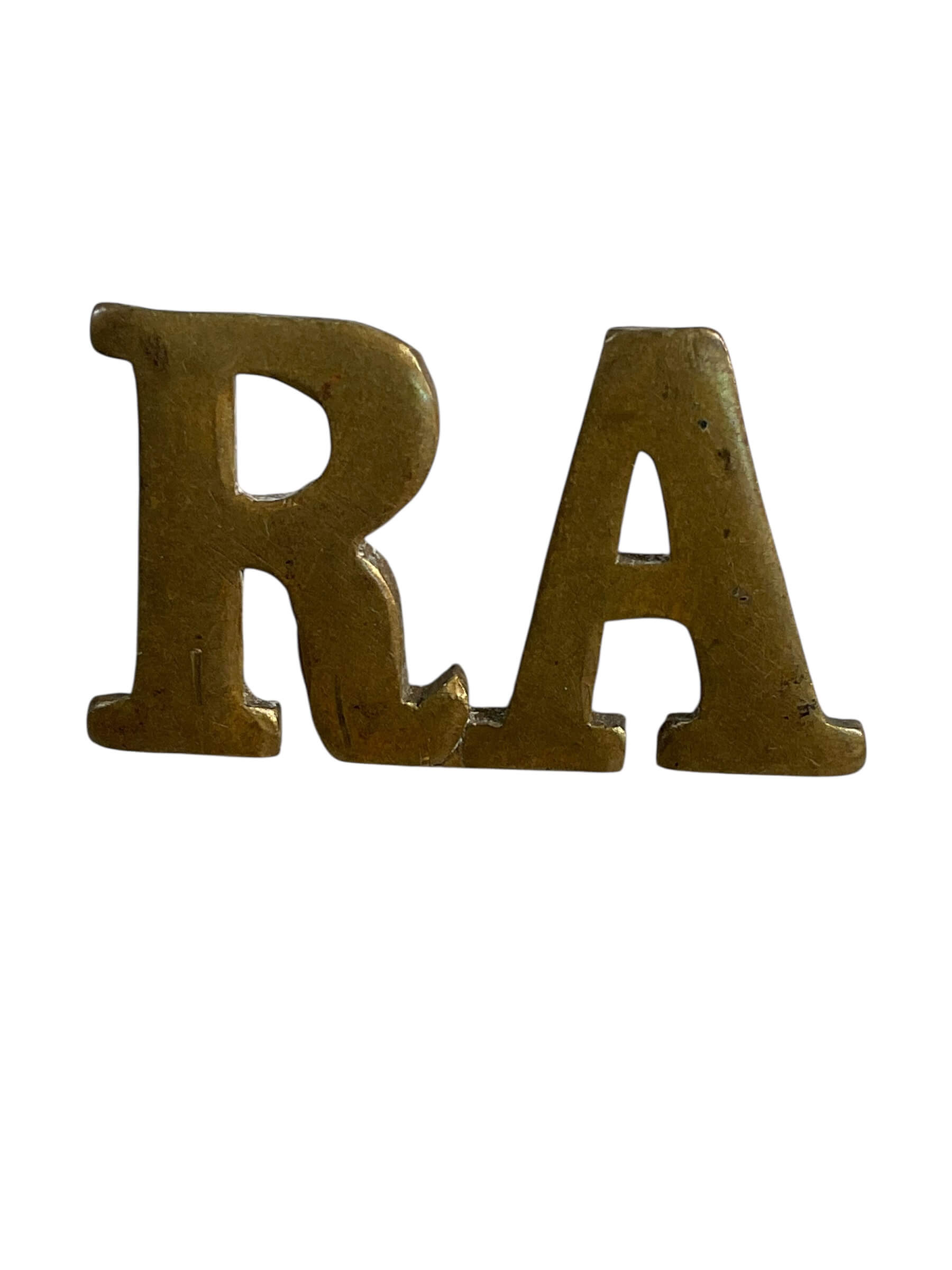 WW1 British BEF Royal Artillery Shoulder Title Insignia Single WW1 British BEF Royal Artillery Shoulder Title Insignia Single