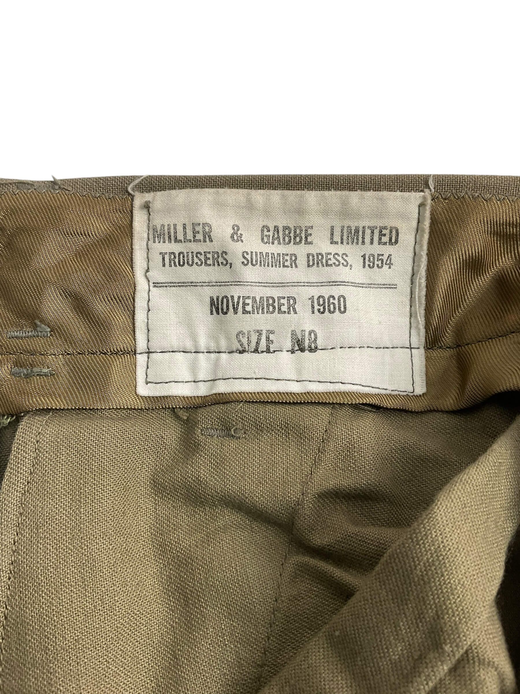 Canadian Army Tropical Worsted Trousers Pants Dated 1960 Size N8 Canadian Army Tropical Worsted Trousers Pants Dated 1960 Size N8