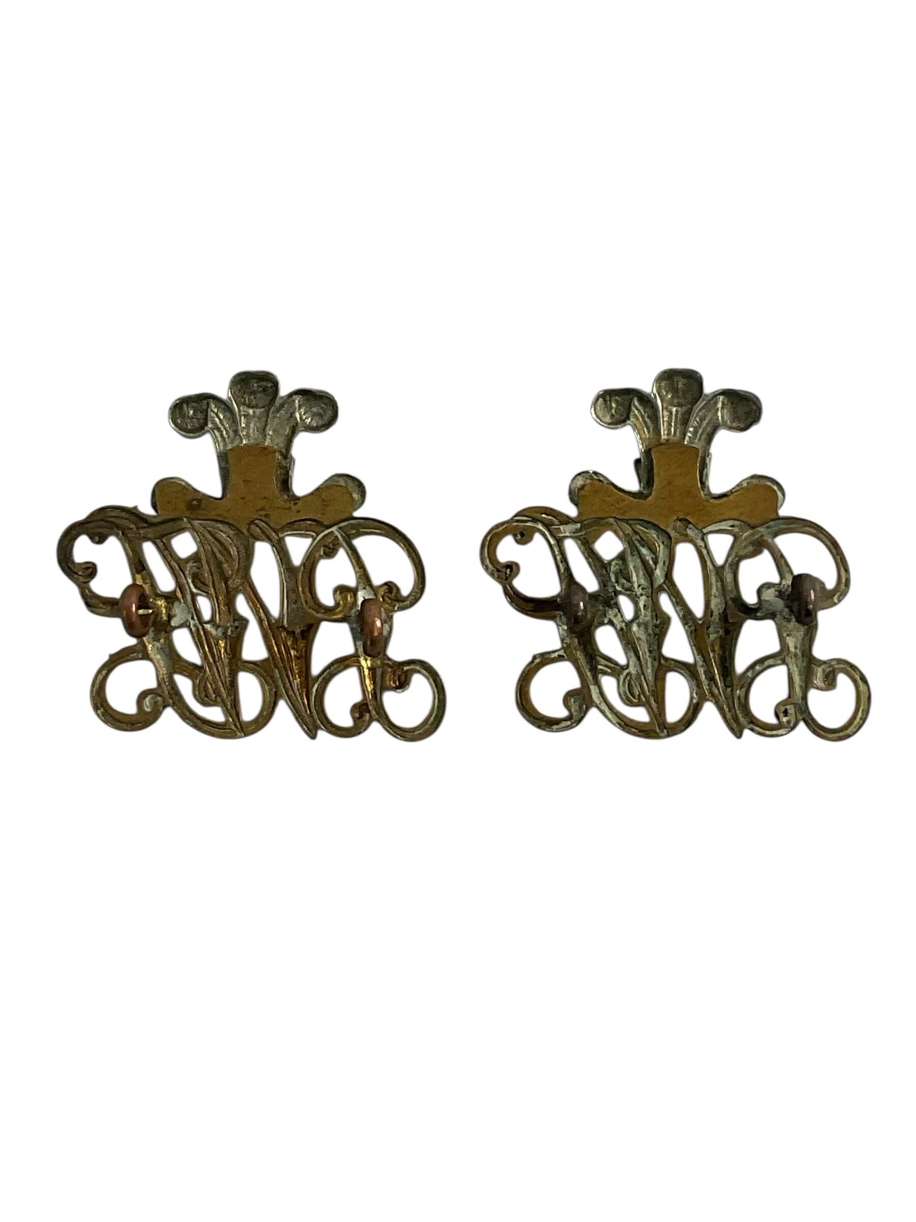 British Army Royal Welsh Fusiliers Shoulder Titles Insignia Pair British Army Royal Welsh Fusiliers Shoulder Titles Insignia Pair