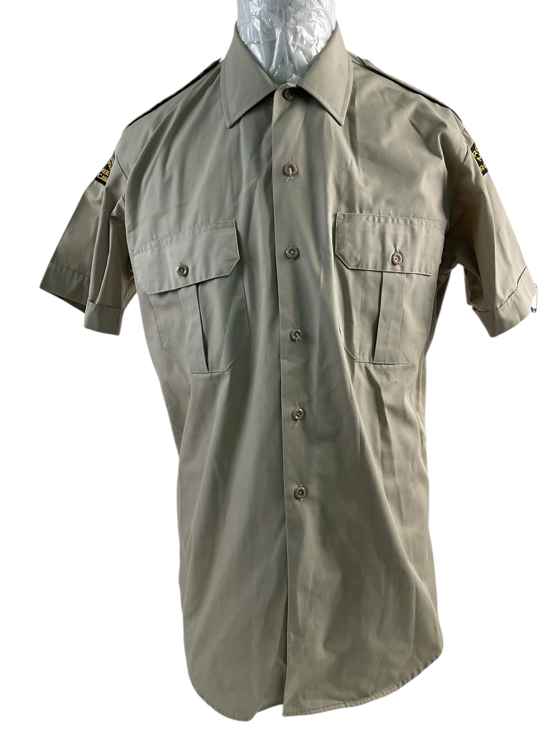 Royal Canadian Mounted Police RCMP Brown Uniform Jacket Size 40 Sergeant Rank With Shirt Royal Canadian Mounted Police RCMP Brown Uniform Jacket Size 40 Sergeant Rank With Shirt