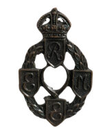 WW2 British Royal Electrical Mechanical Engineer Bronze Officers Collar Insignia Single