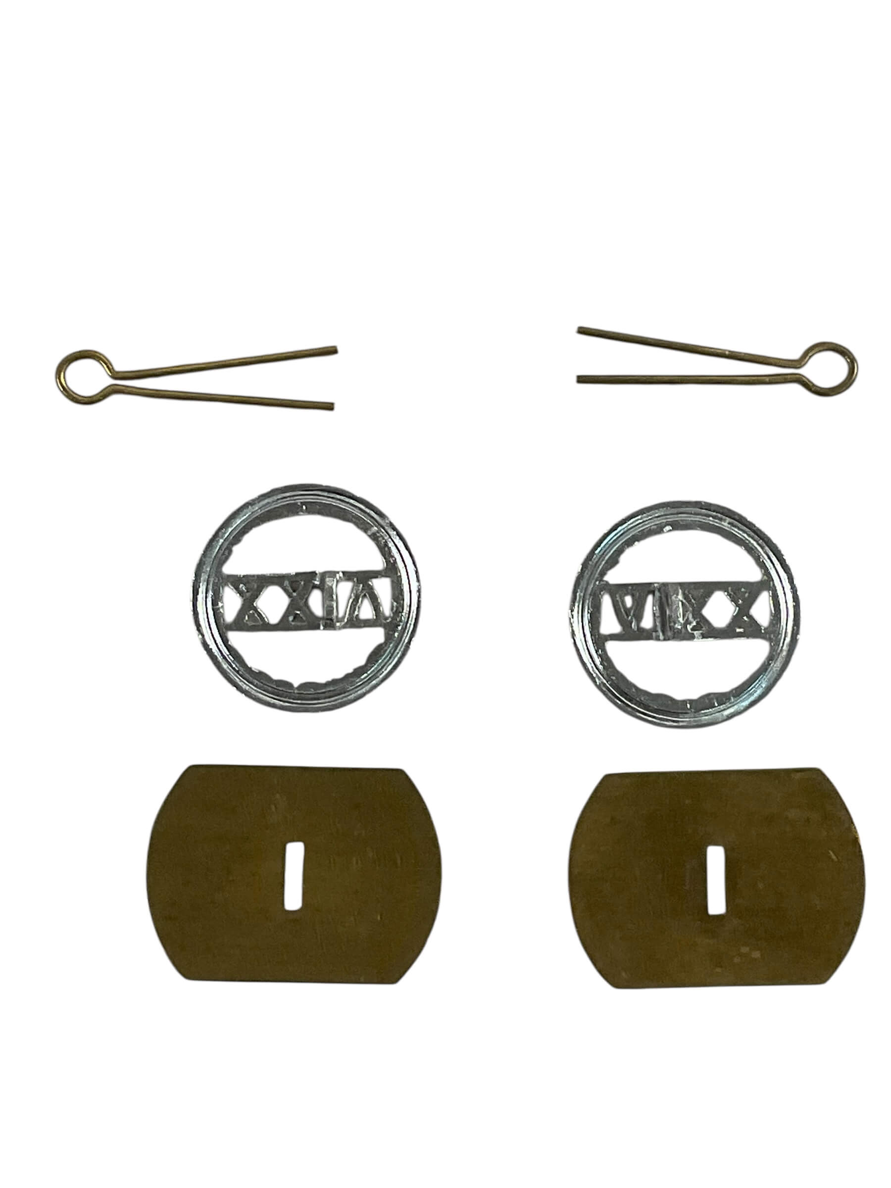 British Army 24th Regiment South Wales Borderers Staybright Collars Insignia Pair British Army 24th Regiment South Wales Borderers Staybright Collars Insignia Pair