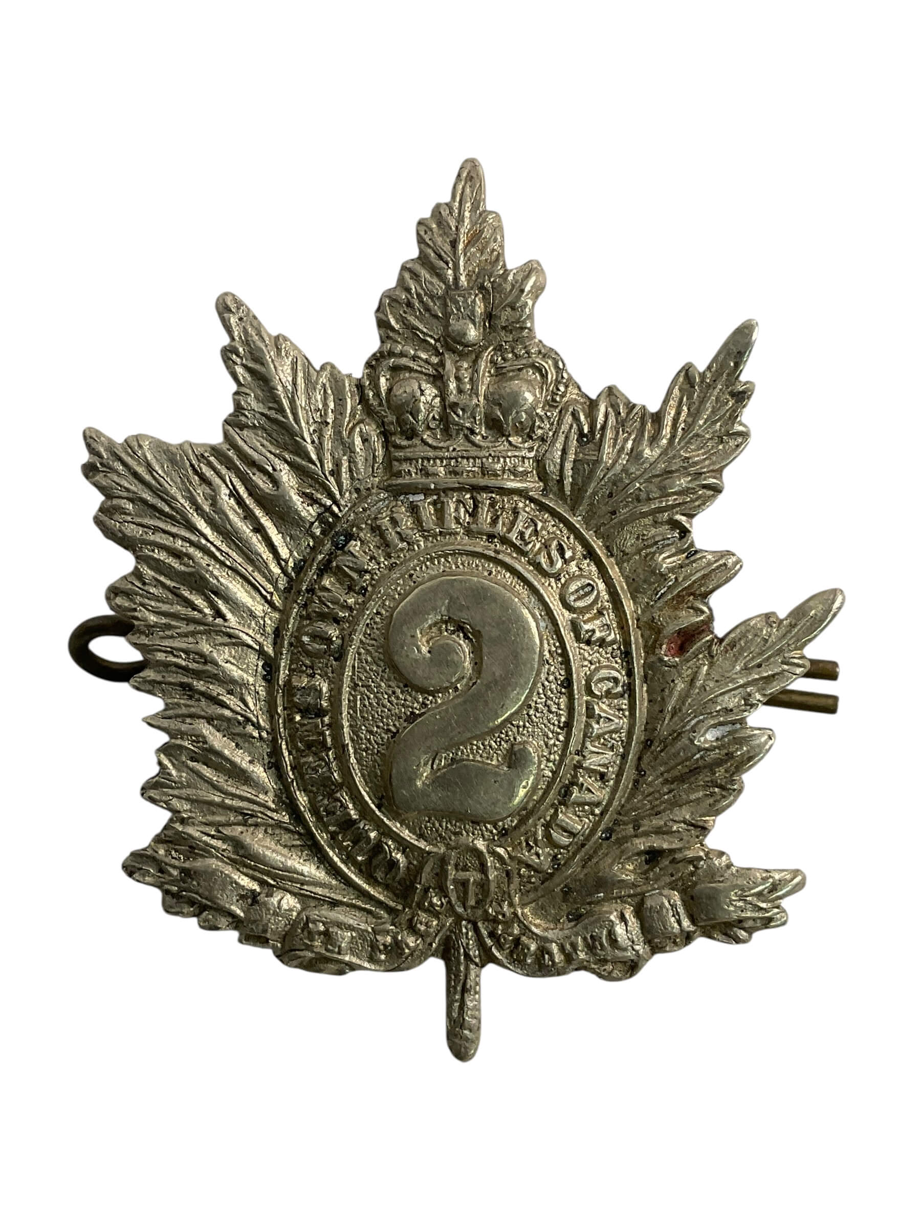 WW2 Canadian Queen's Own Rifles Cap Badge WW2 Canadian Queen's Own Rifles Cap Badge