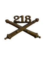 WW1 US AEF 218th Field Artillery Officers Collar Insignia Single WW1 US AEF 218th Field Artillery Officers Collar Insignia Single