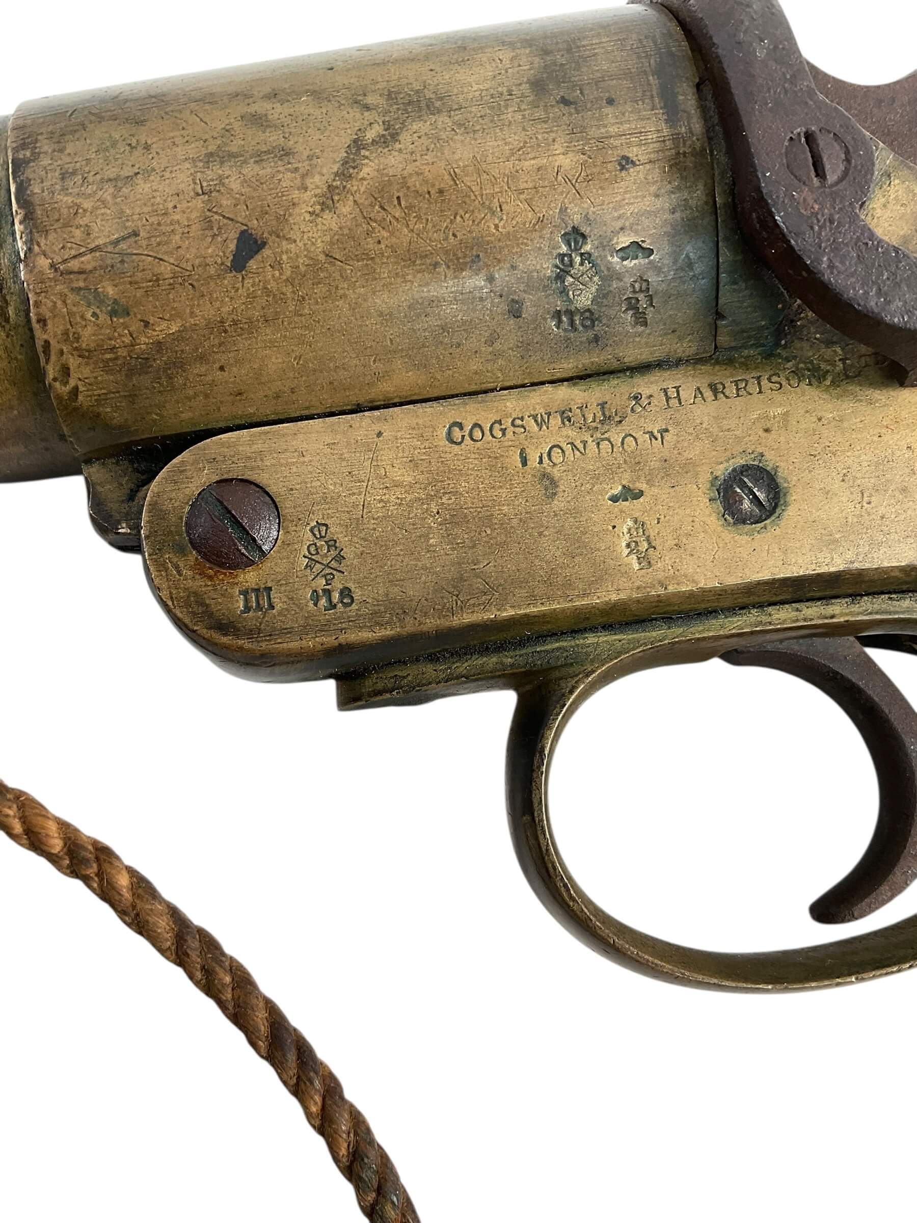 WW1 British BEF Cogswell and Harrison Brass Flare Pistol NO PAPERS WW1 British BEF Cogswell and Harrison Brass Flare Pistol NO PAPERS