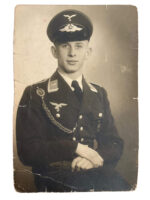 WW2 German Luftwaffe Officers Portrait Photograph Postcard