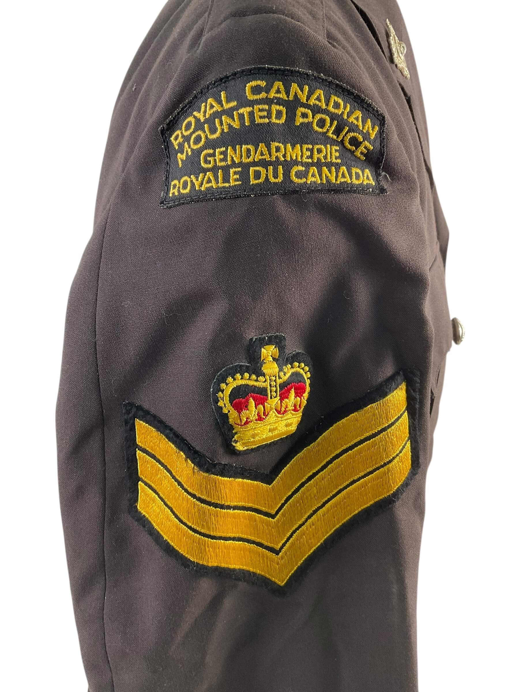 Royal Canadian Mounted Police RCMP Brown Uniform Jacket Size 40 Sergeant Rank With Shirt Royal Canadian Mounted Police RCMP Brown Uniform Jacket Size 40 Sergeant Rank With Shirt