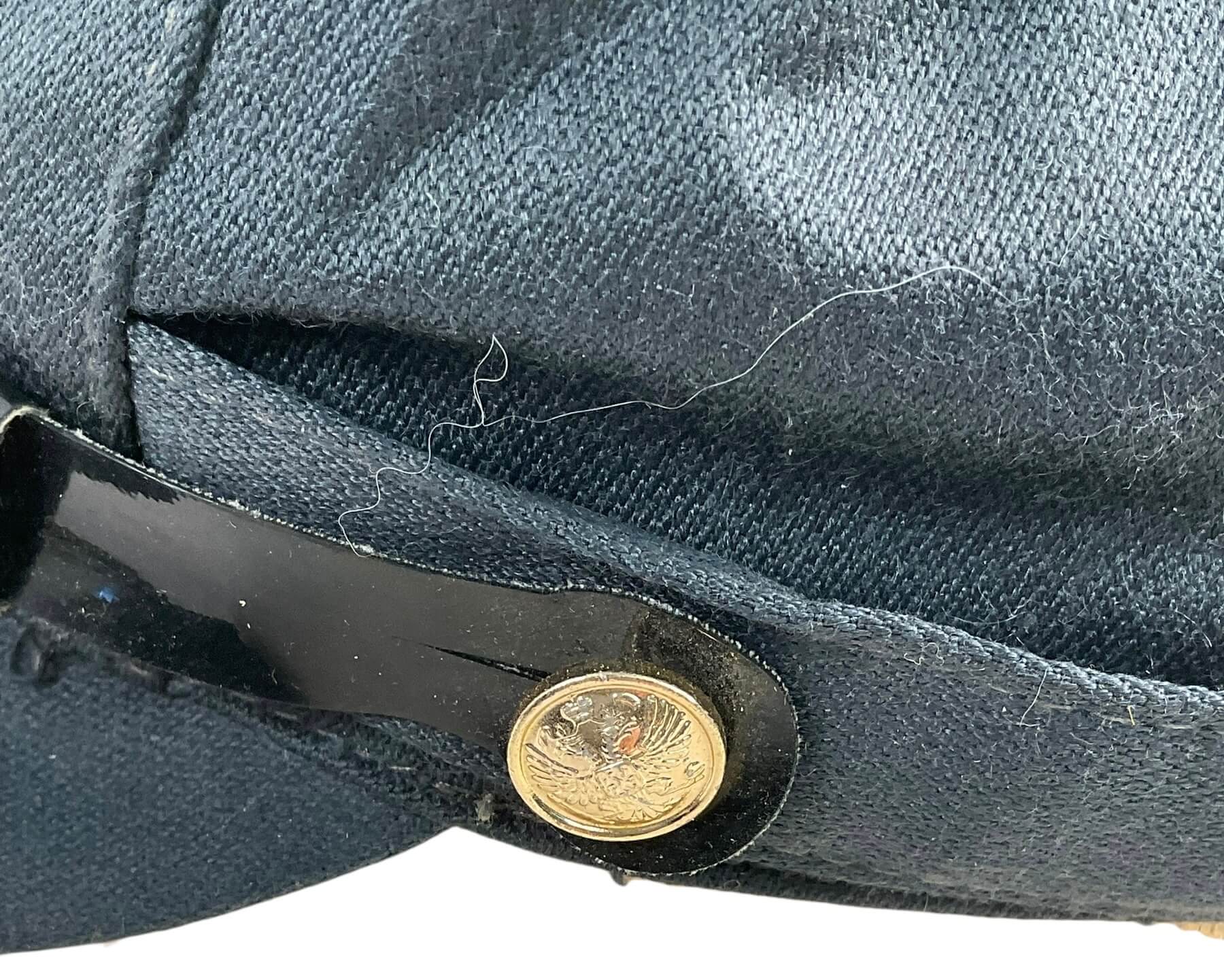 Russian Soviet Police Peak Cap Hat Size 7 1/4 Russian Soviet Police Peak Cap Hat Size 7 1/4