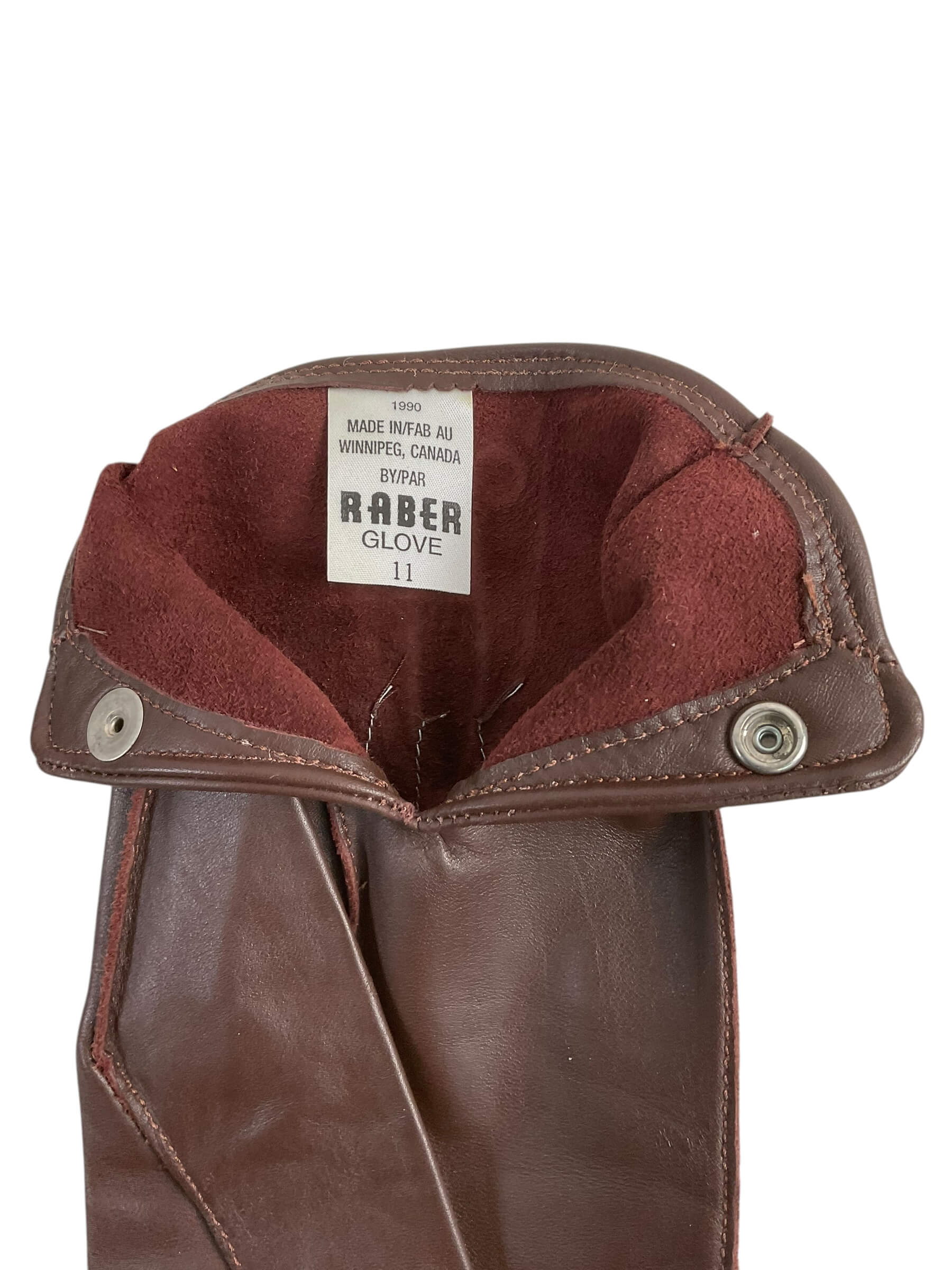 Royal Canadian Mounted Police RCMP Brown Gloves Size 11 Dated 1990 Royal Canadian Mounted Police RCMP Brown Gloves Size 11 Dated 1990