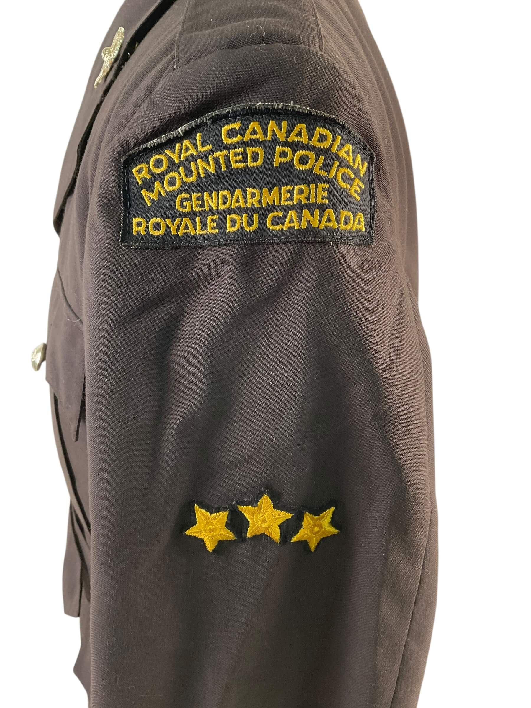 Royal Canadian Mounted Police RCMP Brown Uniform Jacket Size 40 Sergeant Rank With Shirt Royal Canadian Mounted Police RCMP Brown Uniform Jacket Size 40 Sergeant Rank With Shirt