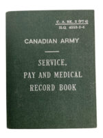 Canadian Army Korean War Officers Service and Pay Book Canadian Army Korean War Officers Service and Pay Book
