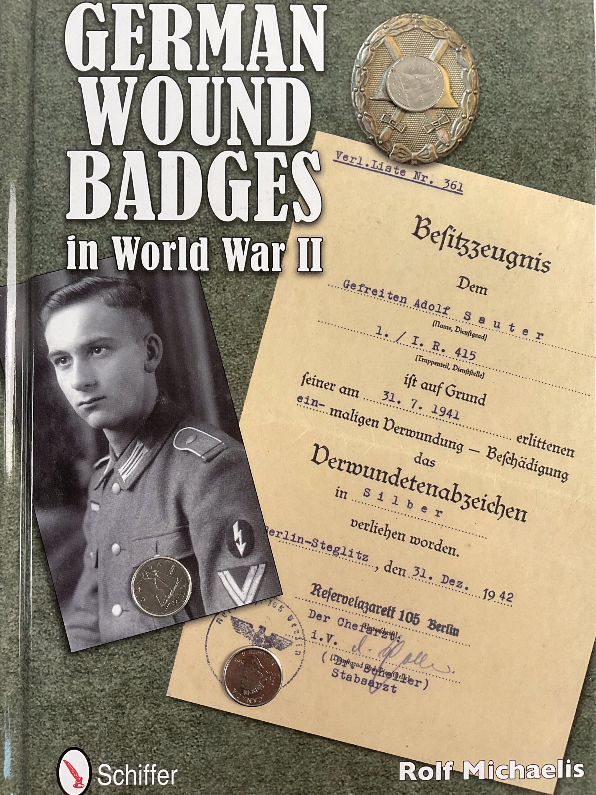WW2 German Wound Badges in World War 2 New Hardcover Reference Book WW2 German Wound Badges in World War 2 New Hardcover Reference Book