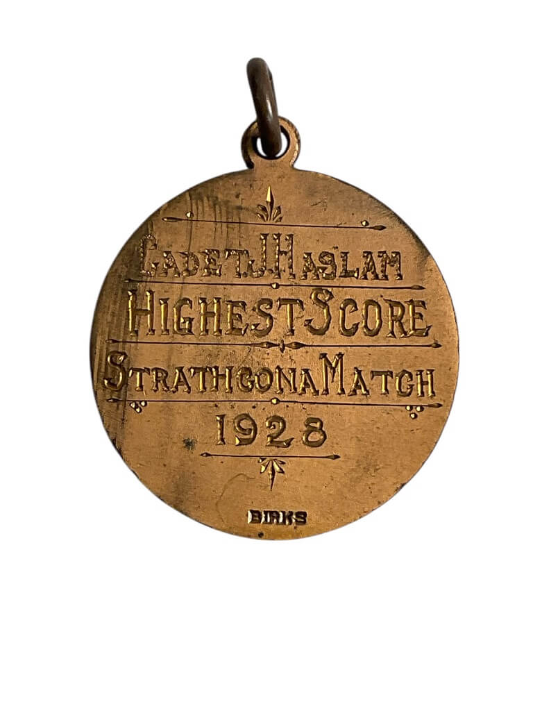 Canadian Army Military District 13 Alberta Strathcona Match Medal Dated 1928 Named Canadian Army Military District 13 Alberta Strathcona Match Medal Dated 1928 Named