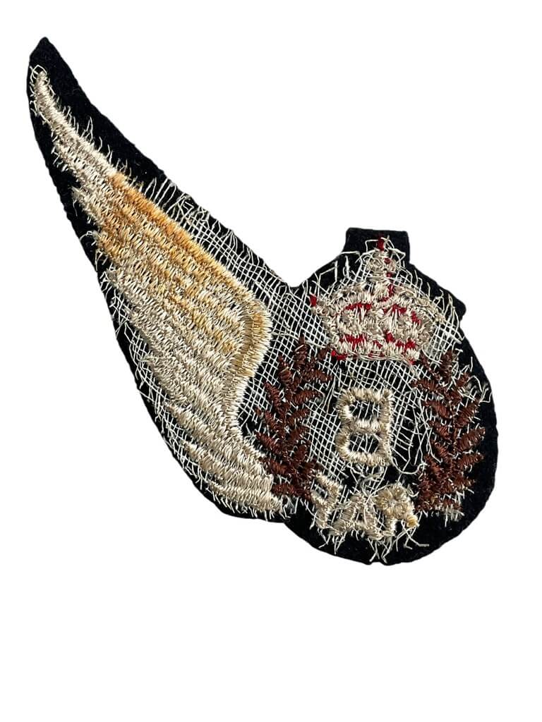 WW2 British RAF Canadian Made Bomb Aimer B Half Wing Brevet Insignia WW2 British RAF Canadian Made Bomb Aimer B Half Wing Brevet Insignia