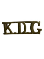 WW2 British King's Dragoon Guards Shoulder Title Insignia Single WW2 British King's Dragoon Guards Shoulder Title Insignia Single