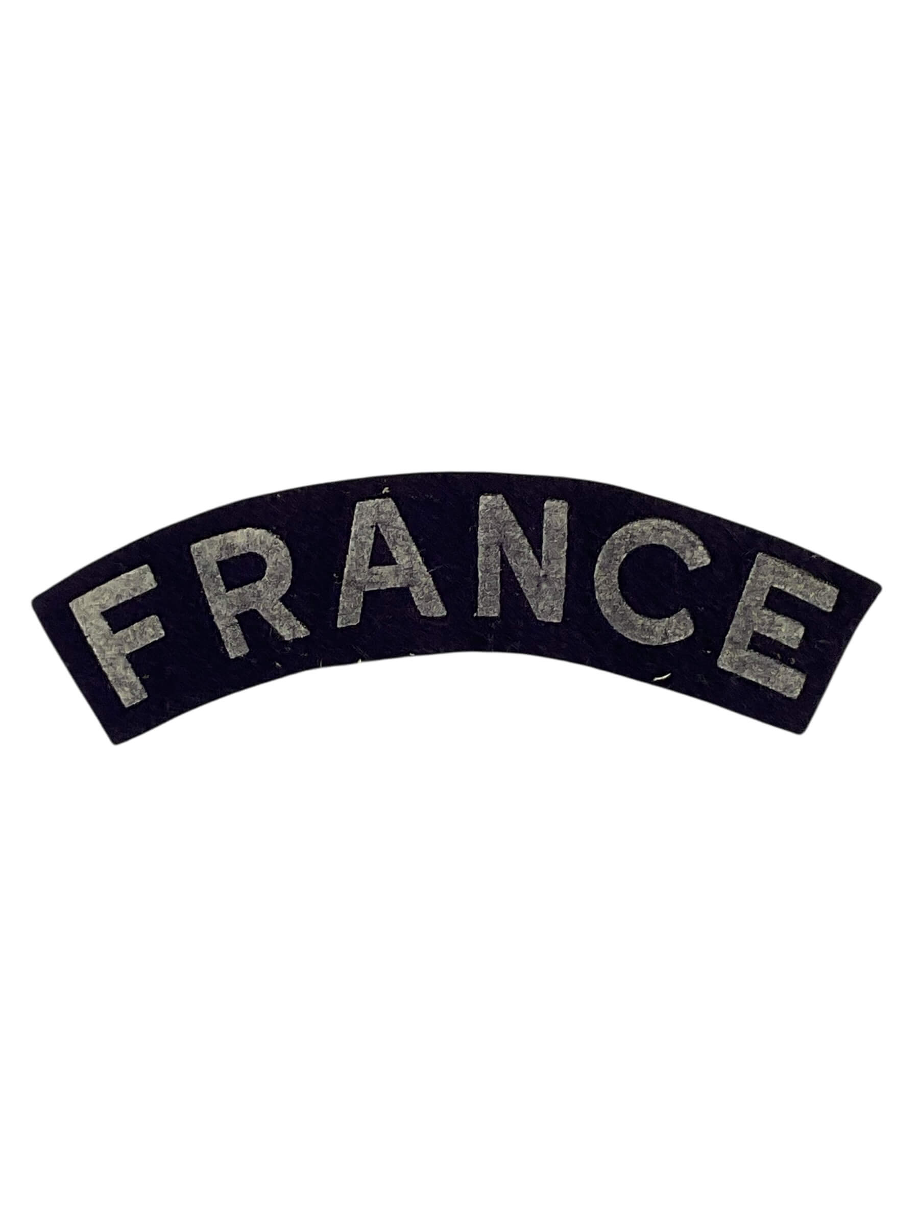 WW2 French FRANCE Printed Nationality Title Insignia single WW2 French FRANCE Printed Nationality Title Insignia single