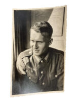 WW2 German Other Ranks Portrait Photograph With Eastern Front Ribbon