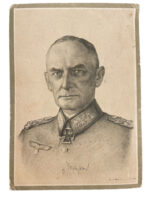 WW2 German Generals Photograph Postcard 1942 Dated 4" X 6"