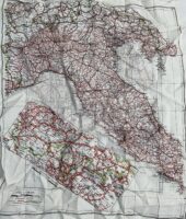WW2 British RAF J3/J4 Escape Map 26" X 20 1/2"