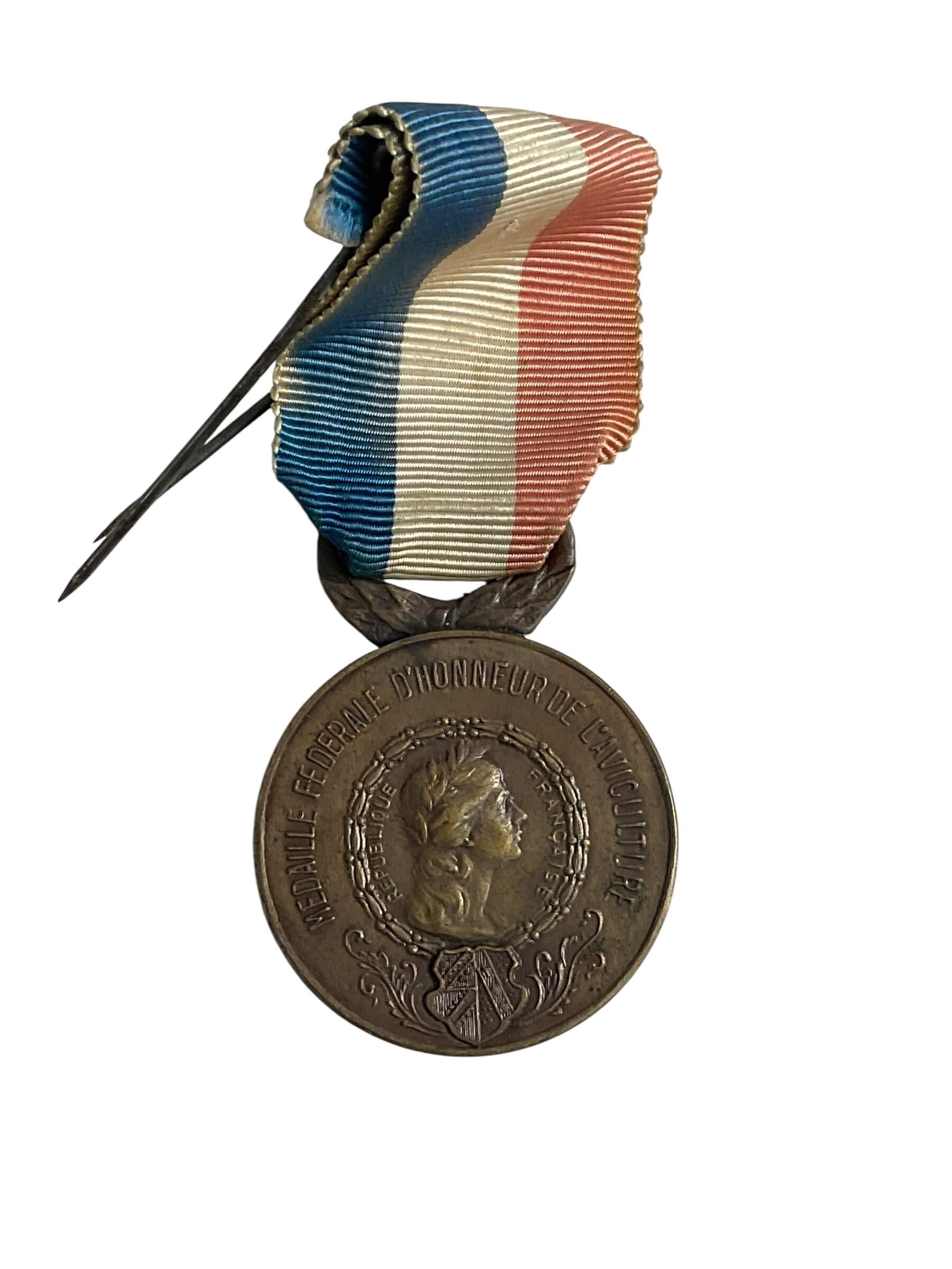 WW2 French Labor Medal of Honor for Work in Agriculture Full Size WW2 French Labor Medal of Honor for Work in Agriculture Full Size