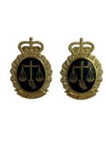 Canadian Forces Legal Service Collars Insignia Pair Enameled Canadian Forces Legal Service Collars Insignia Pair Enameled