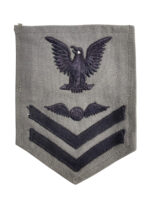 WW2 US USN Navy Grey Aviation Machinist's Mate 2nd Class Rank Insignia