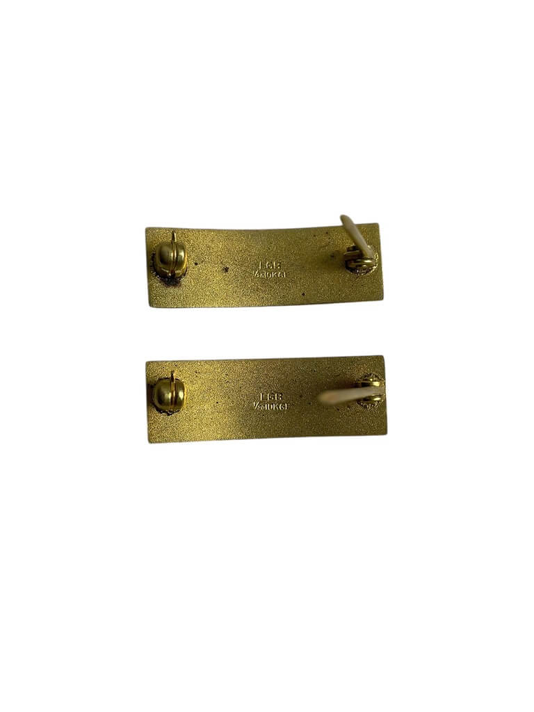 WW2 US Army 2nd Lieutenant Officers Rank Insignia Pair WW2 US Army 2nd Lieutenant Officers Rank Insignia Pair