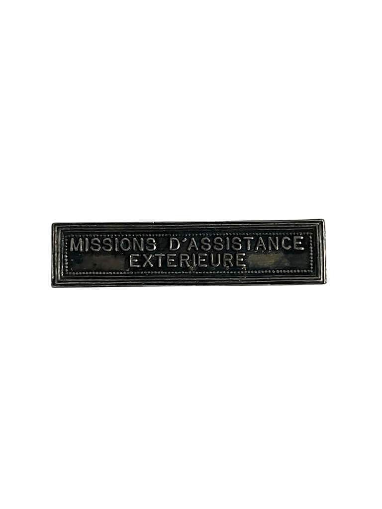 French Army External Assistance Missions Full Size Medal Bar French Army External Assistance Missions Full Size Medal Bar