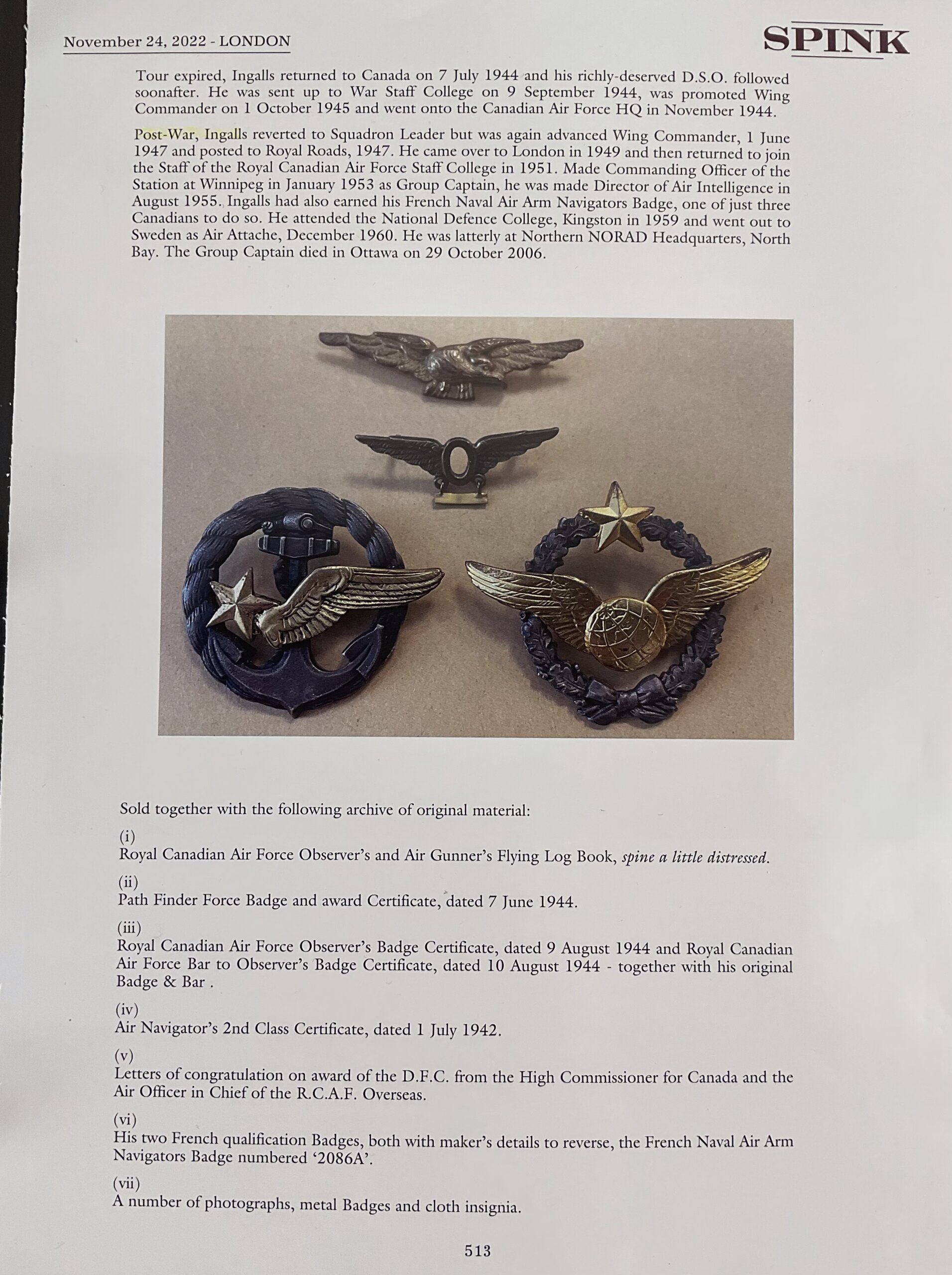 WW2 Canadian RCAF DSO DFC Log Book Pathfinder Medal Group With Research WW2 Canadian RCAF DSO DFC Log Book Pathfinder Medal Group With Research