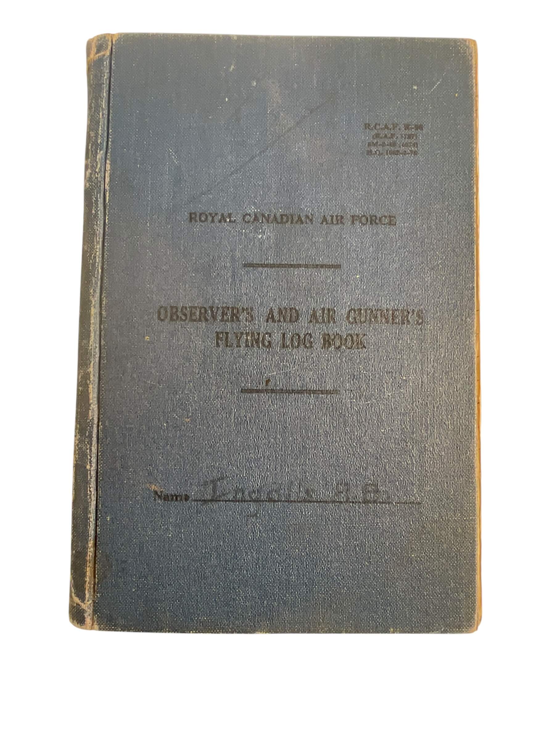 WW2 Canadian RCAF DSO DFC Log Book Pathfinder Medal Group With Research WW2 Canadian RCAF DSO DFC Log Book Pathfinder Medal Group With Research
