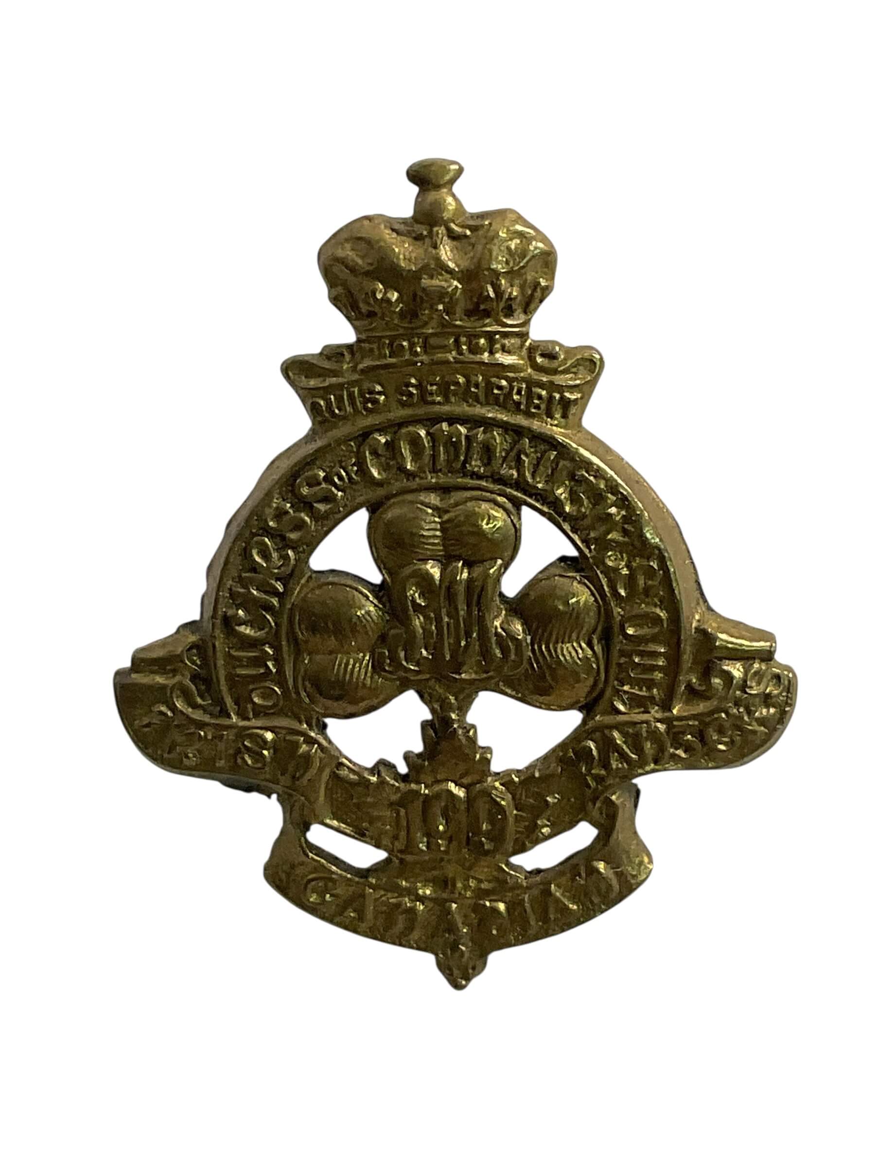 WW1 Canadian CEF 199th Battalion Collar Insignia Single WW1 Canadian CEF 199th Battalion Collar Insignia Single