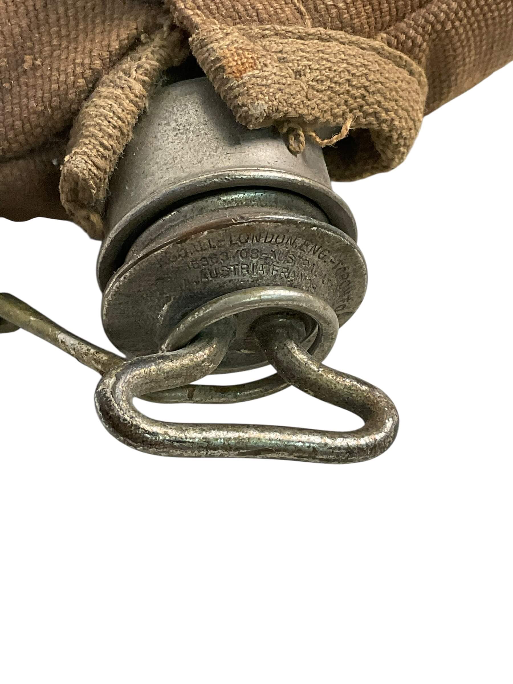 WW1 Canadian CEF Private Purchase Officers Canteen With Cover WW1 Canadian CEF Private Purchase Officers Canteen With Cover