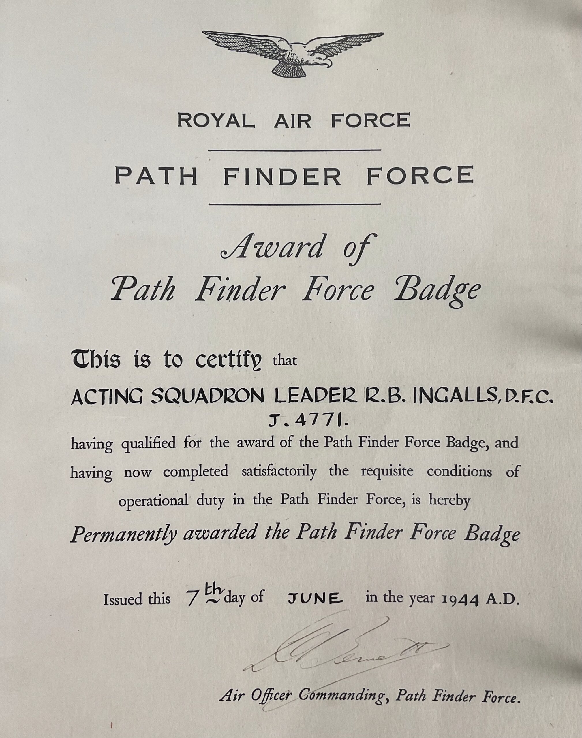 WW2 Canadian RCAF DSO DFC Log Book Pathfinder Medal Group With Research WW2 Canadian RCAF DSO DFC Log Book Pathfinder Medal Group With Research